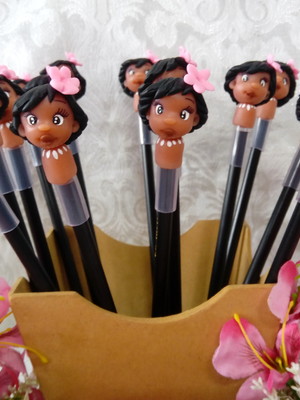 Ponteiras moana em biscuit