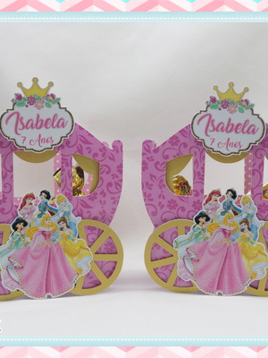 Caixa carruagem princesas disney