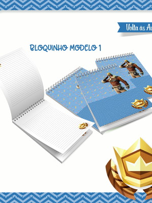 Bloco de anotações fortnite