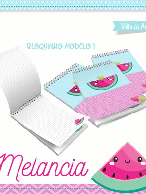 Bloco de anotações melancia