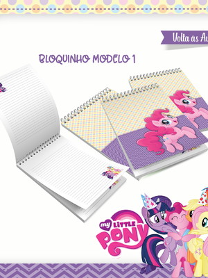 Bloco de anotações my little pony
