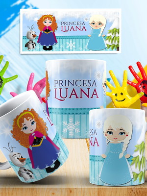 Caneca de polímero frozen personalizada
