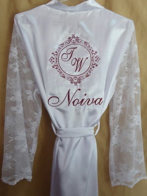Robe manga de renda