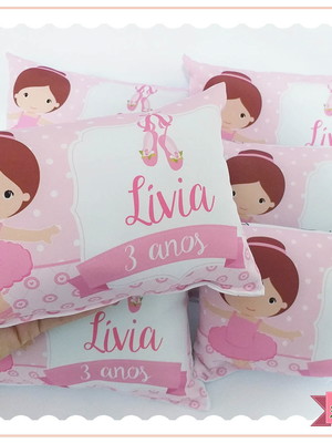 Almofada pinte e lave 15x20 + caneta - bailarina