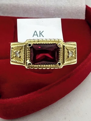 Anel cor de ouro de moeda antiga masculino