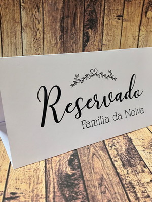Reserva de mesa - branco 005