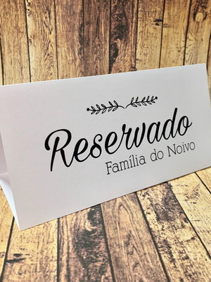 Reserva de mesa - branco 006