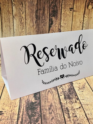 Reserva de mesa - branco 007