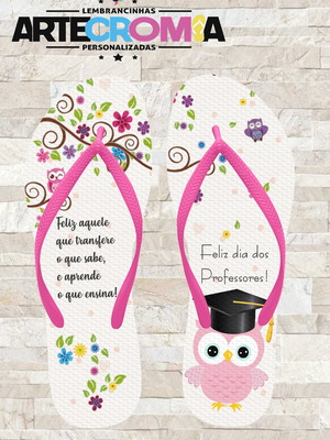 Sandália para o dia dos professores