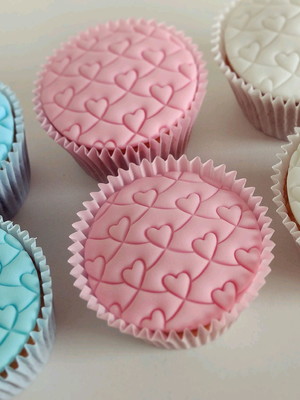 Cupcakes corações