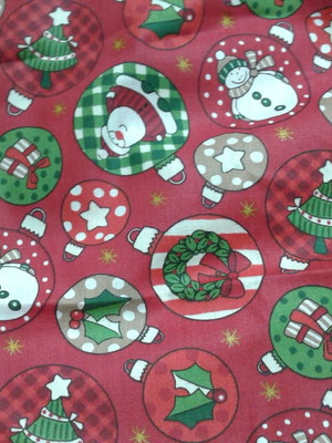 Tecidos natal papai noel em bolas 2060