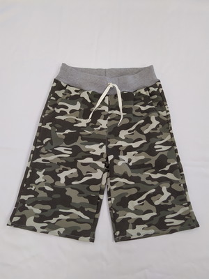 Bermuda infantil moletinho camuflado tamanhos 2,4,6,8