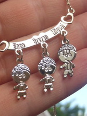 Colar com 3 ou 4 filhos modelo 220