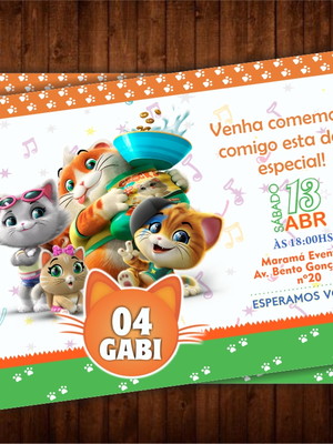 Convite 44 gatos