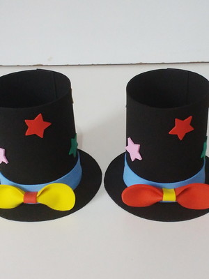 Kit 10 centros de mesa circo estrela