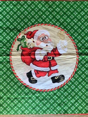 Tecido natal quadrado 41 x 41 cm -natal #26