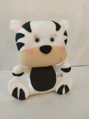 Zebra em feltro