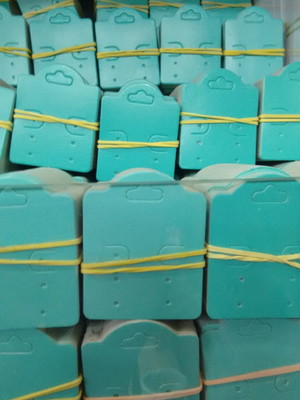 Tags para brinco para 3 pares colorida com 200 unidades