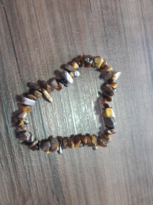 Pulseira de cascalho de olho de tigre