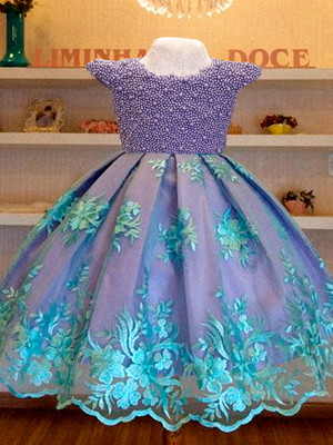 Vestido fundo do mar luxo - infantil