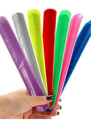 Pulseira bate enrola 100 unidades cores neon sortidas