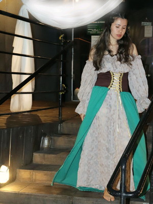 Vestido camponesa medieval época imperial