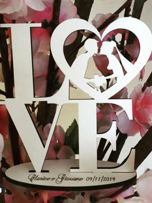 Lembrancinha centro de mesa love- personalizado