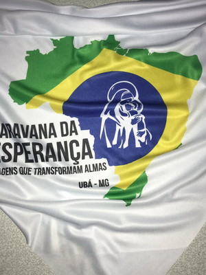 Lenços bandanas personalizados dos dois lados com miniaturas