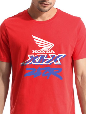Camiseta camisa moto honda xlx 250 r vermelha 1992 algodão