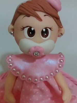 Topo de bolo bebê fofura
