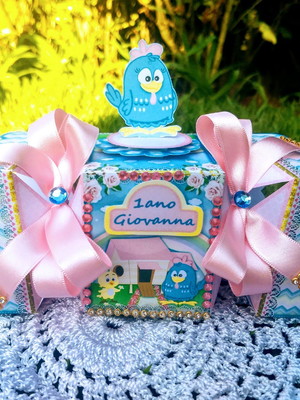 Caixa bala personalizada galinha pintadinha