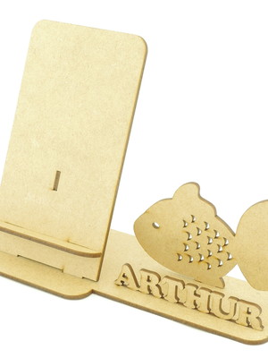 Porta celular personalizado mdf - display peixe