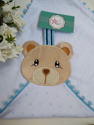 Naninha porta chupeta - urso