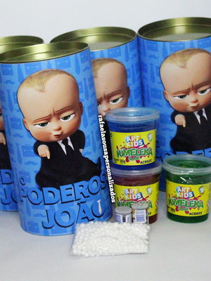 Kit slime poderoso chefinho com 3 slimes