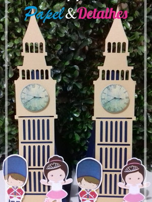 Caixa big ben soldadinho e bailarina