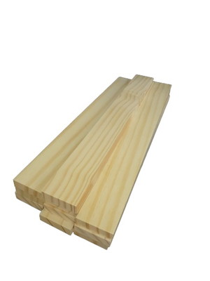 Kit 10 ripas madeira pinus crua artesanato 46 cm x 5 cm