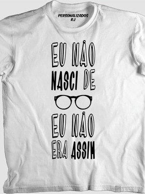 Camisa os paralamas 03 - eu não nasci de óculos