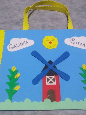 Fantoche galinha ruiva
