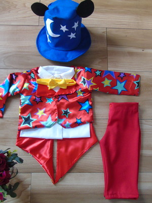 Fantasia mickey mago circo magico roupa magico