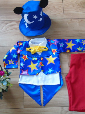 Fantasia mickey mago circo magico roupa magico