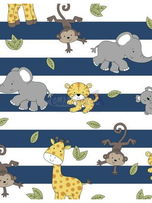 Tecido infantil safari 032