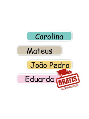 Etiqueta escolar 96 unidades - frete grátis