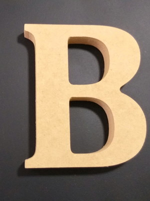 Letra 3d em mdf/sem pintura
