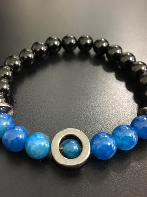 Pulseira ágata azul