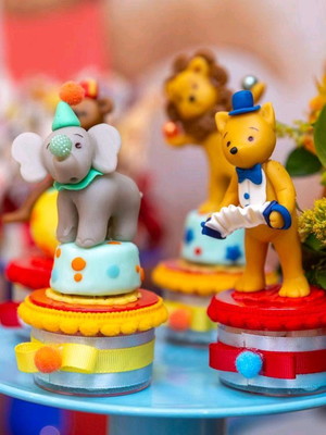 Lembrancinhas de luxo- circo vintage