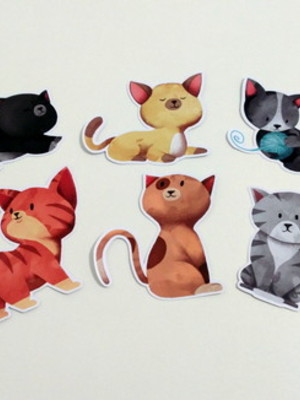 Aplique gatinhos 5 cm