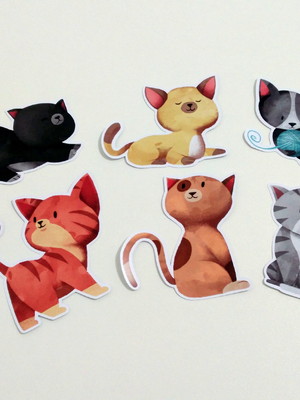 Aplique gatinhos 7 cm