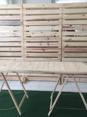Locação painel e mesa de paletes