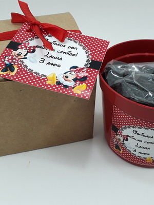Mini kit plantio caixa kraft personalizado trevo de 4 folhas