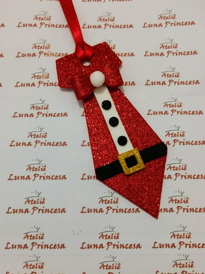*gravata pet natal em eva glitter - 13 cm*